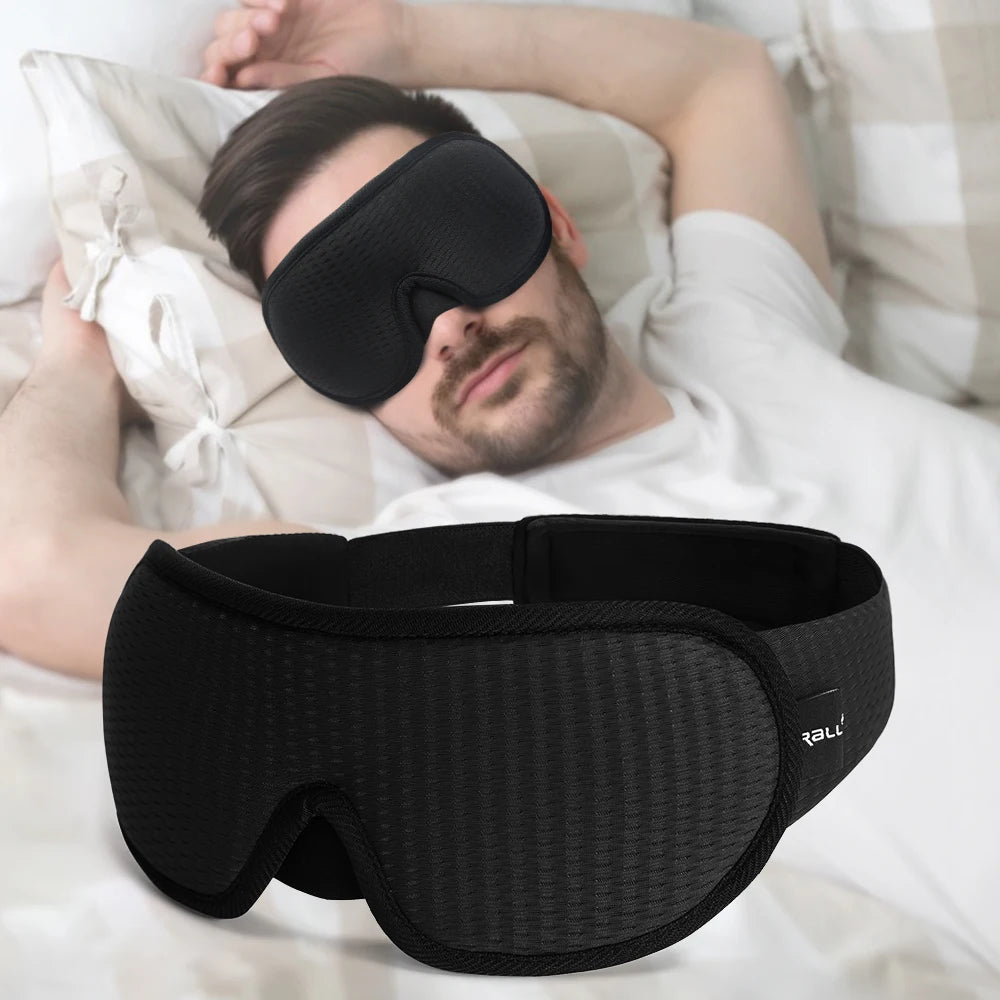 3D Sleeping Mask Block Out Light Sleep Mask For Eyes Soft Sleeping Aid Eye Mask for Travel Eyeshade Night Breathable Slaapmasker Quick Pick Grocers